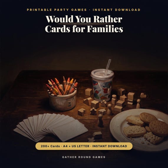 Would You Rather Cards for Families