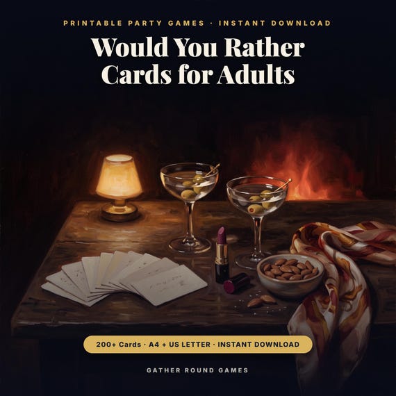 Would You Rather Cards for Adults