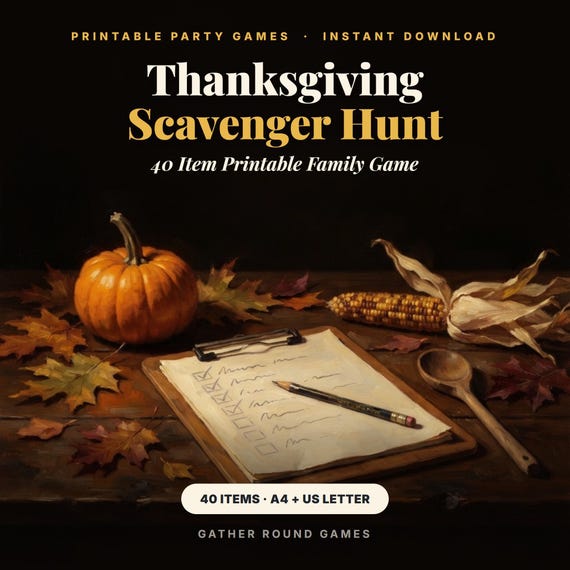 Thanksgiving Scavenger Hunt