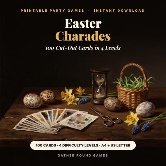 Easter Charades Game Printable