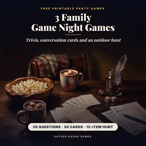 Cover of the free Family Game Night pack