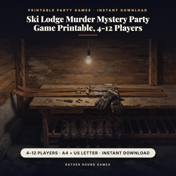 Ski Lodge Murder Mystery Party Game