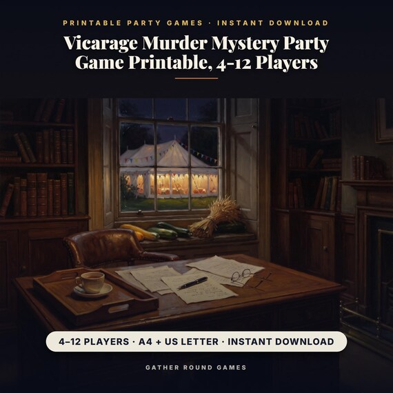 Vicarage Murder Mystery Party Game