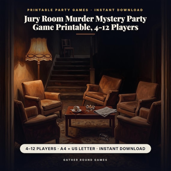 Jury Room Murder Mystery Party Game