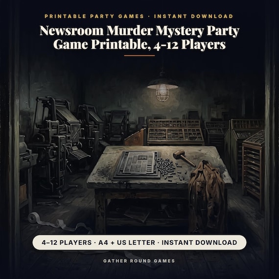 Newsroom Murder Mystery Party Game