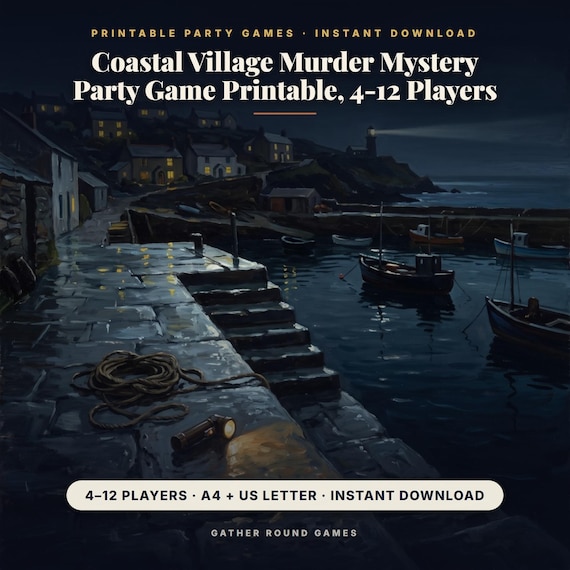 Coastal Village Murder Mystery Party Game