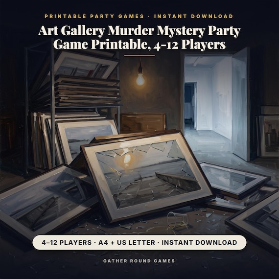 Art Gallery Murder Mystery Party Game