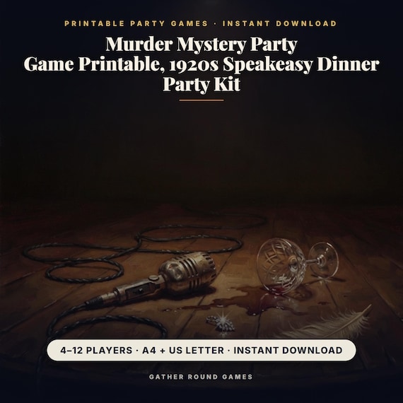 1920s Speakeasy Murder Mystery Party Game
