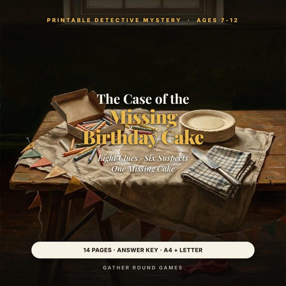 Detective Mystery Game for Kids Ages 7-12