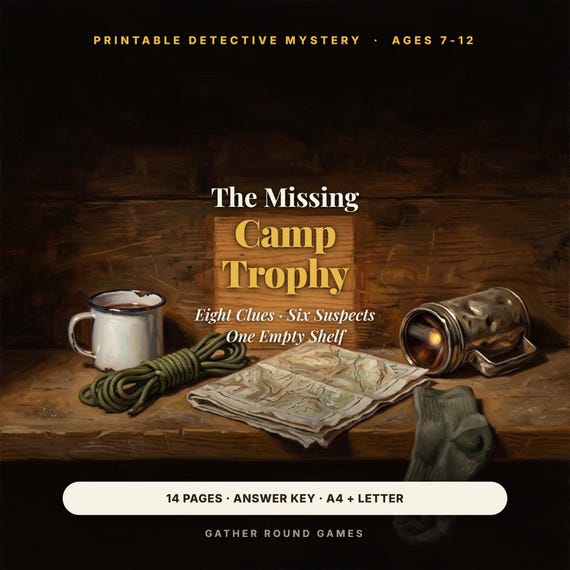 Detective Mystery Game for Kids Ages 7-12