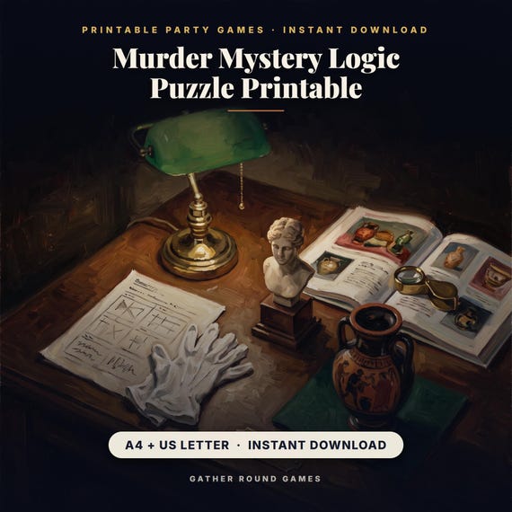 Murder Mystery Logic Puzzle Printable