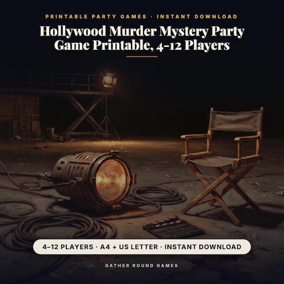 Hollywood Murder Mystery Party Game