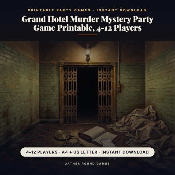 Grand Hotel Murder Mystery Party Game