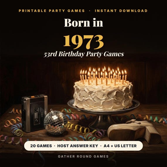 53rd Birthday Party Games