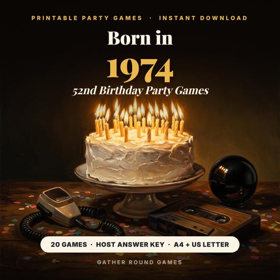 52nd Birthday Party Games