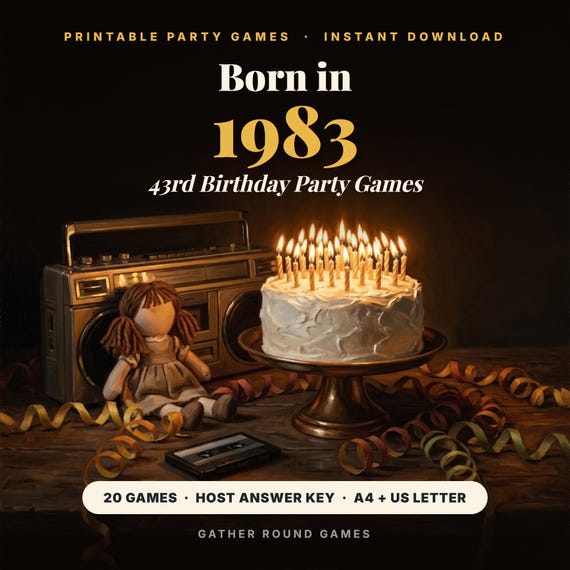 43rd Birthday Party Games