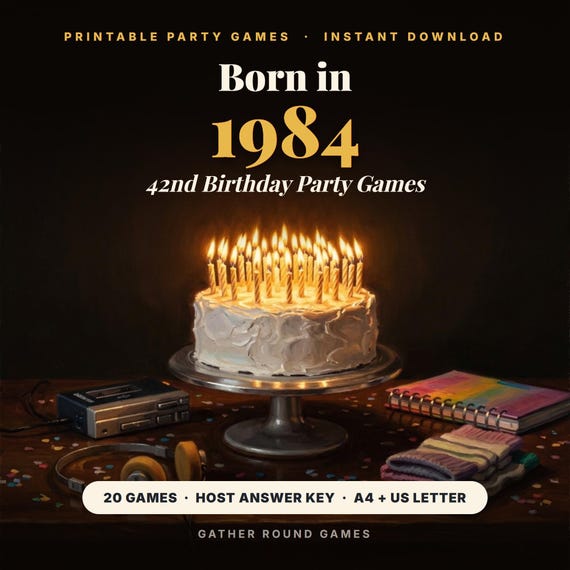 42nd Birthday Party Games