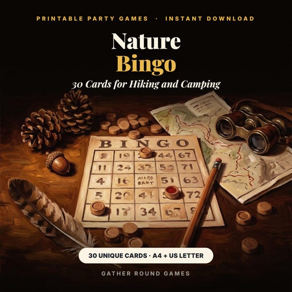 Nature Bingo Printable