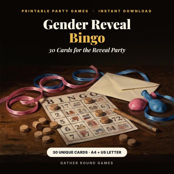 Gender Reveal Bingo Printable