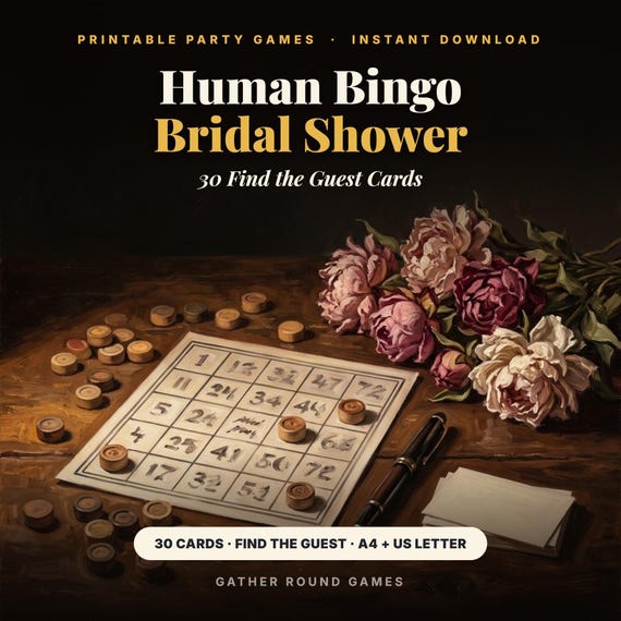 Human Bingo Bridal Shower