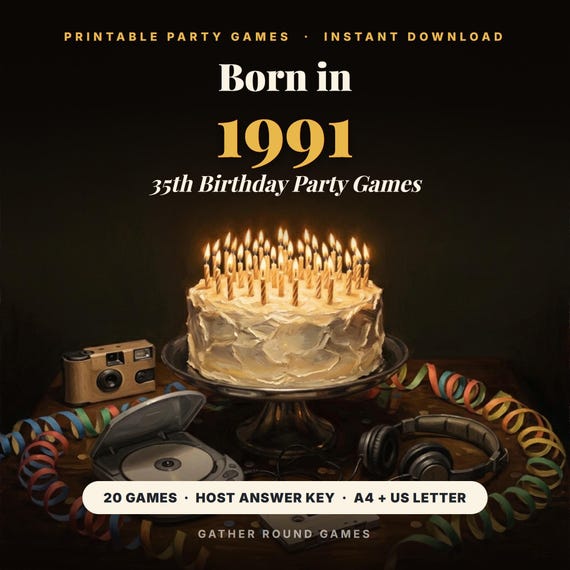 35th Birthday Party Games