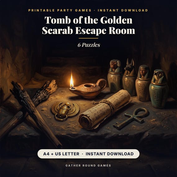 Tomb of the Golden Scarab Escape Room
