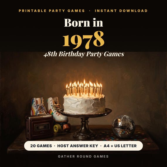 48th Birthday Party Games