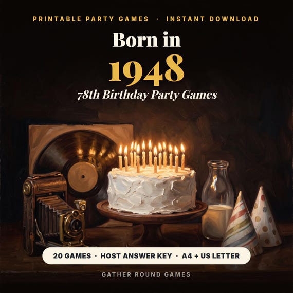 78th Birthday Party Games