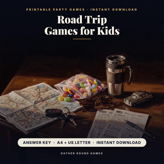 Printable Road Trip Games for Kids