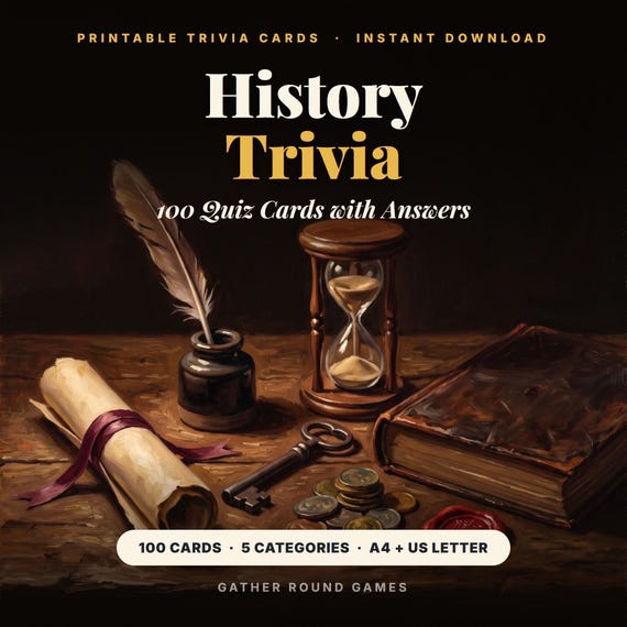 History Trivia Cards