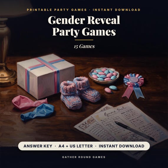 Printable Gender Reveal Party Games