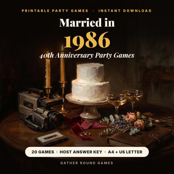 40th Anniversary Party Games