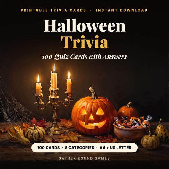 Halloween Trivia Cards