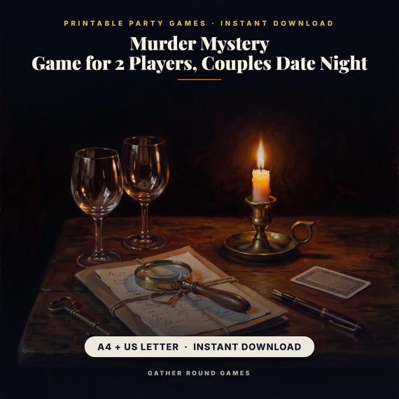 Murder Mystery Game for 2 Players