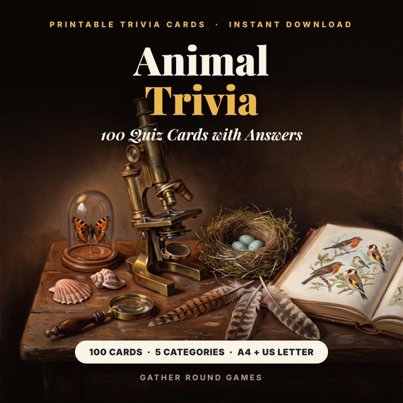 Animal Trivia Cards