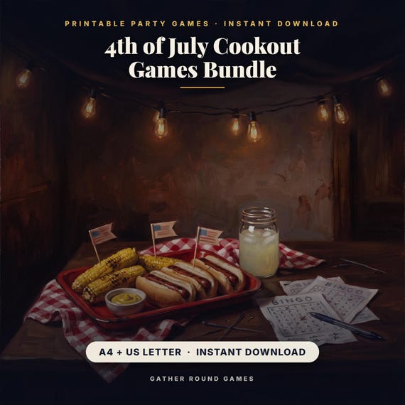 4th of July Cookout Games Bundle