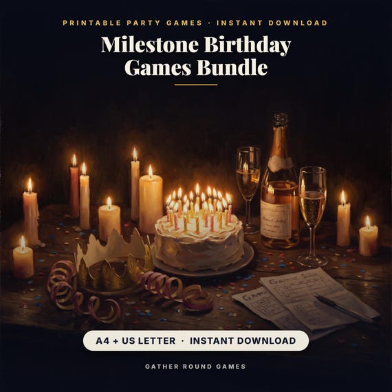 Milestone Birthday Games Bundle