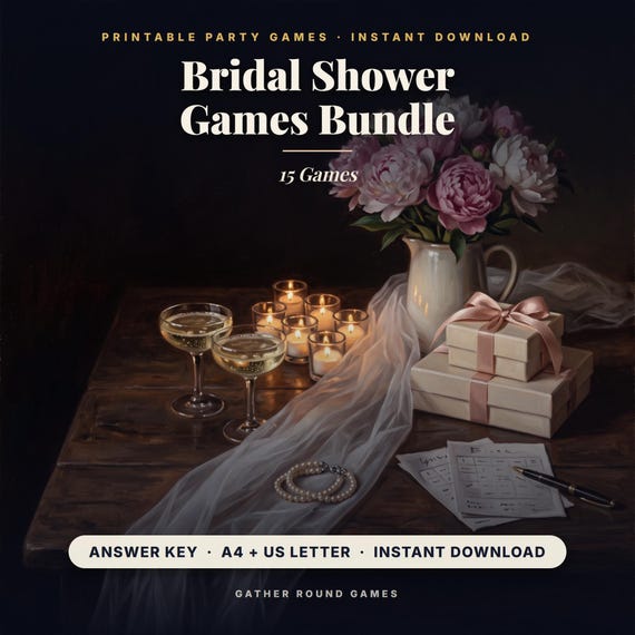 Bridal Shower Games Bundle