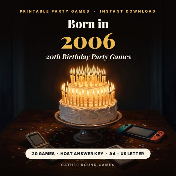 20th Birthday Party Games