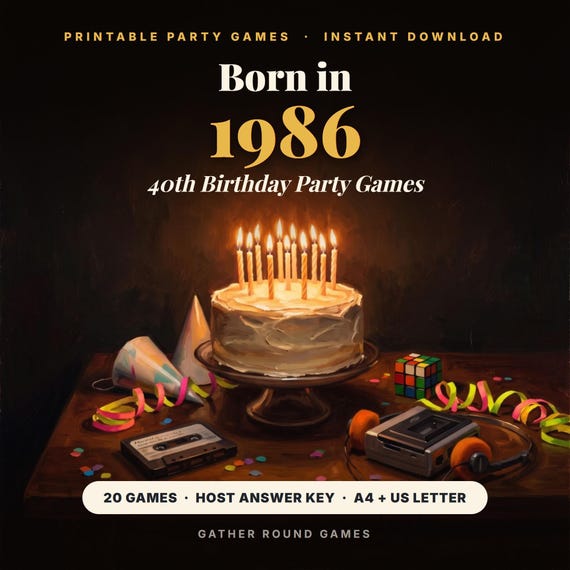 40th Birthday Party Games