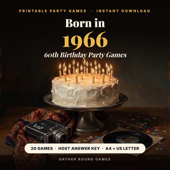 60th Birthday Party Games