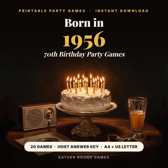 1956 Birthday Trivia Games