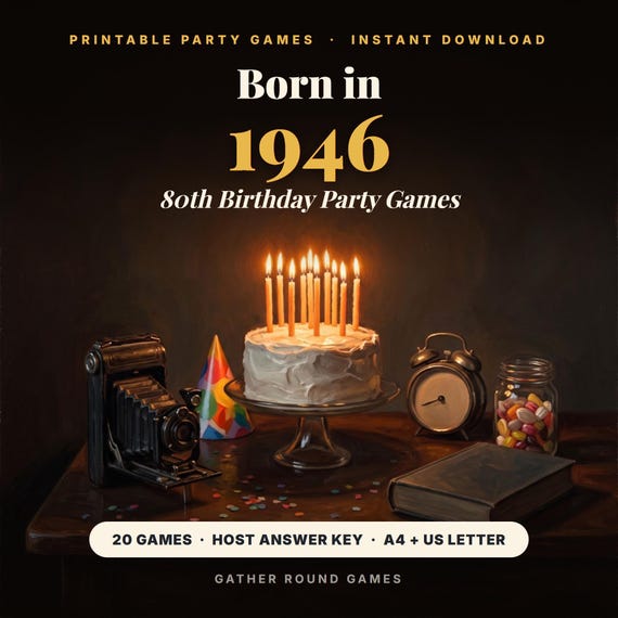 80th Birthday Party Games