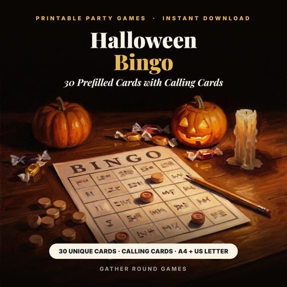 Halloween Bingo Game