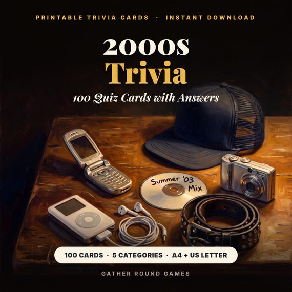 2000s Trivia Cards