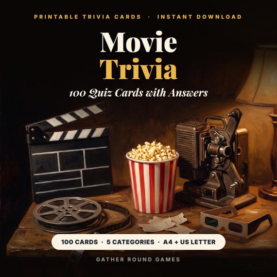 Movie Trivia Cards