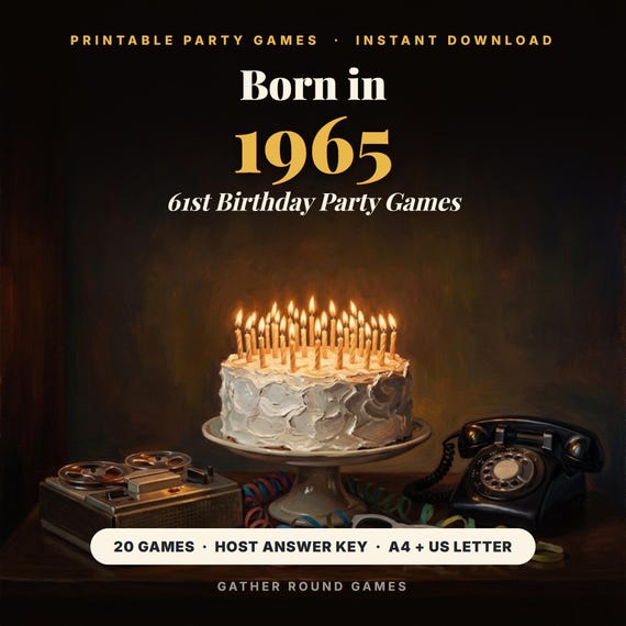 61st Birthday Party Games