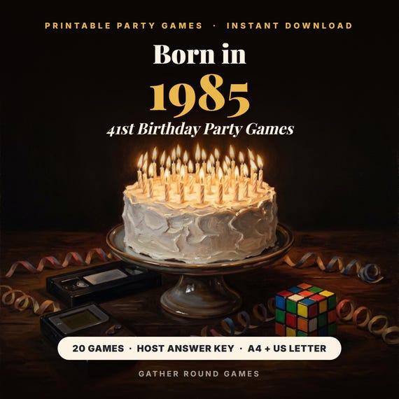 41st Birthday Party Games