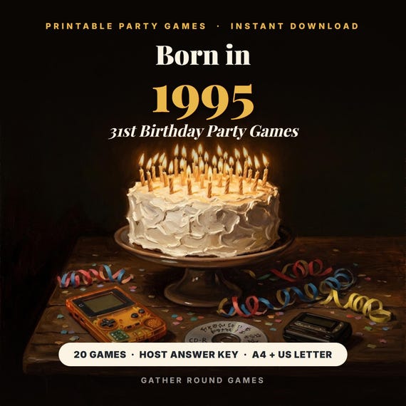 31st Birthday Party Games