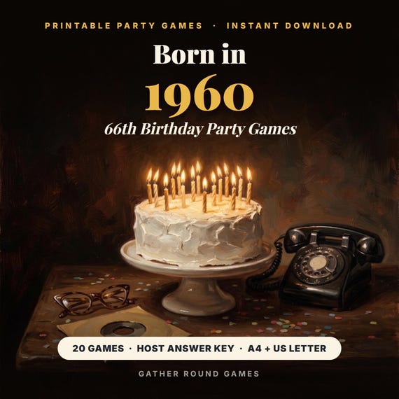 66th Birthday Party Games